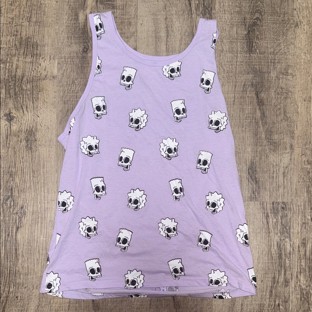 The Simpsons graphic tank top